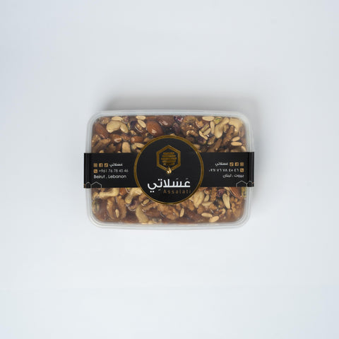 علبة عسل السدر الجبلي مع المكسرات