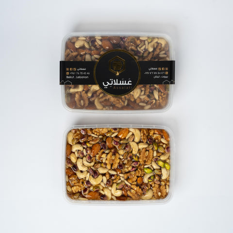 عسل السنديان مع المكسرات