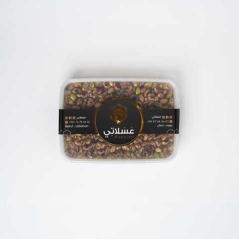 علبة عسل السدر الجبلي مع الفستق الحلبي